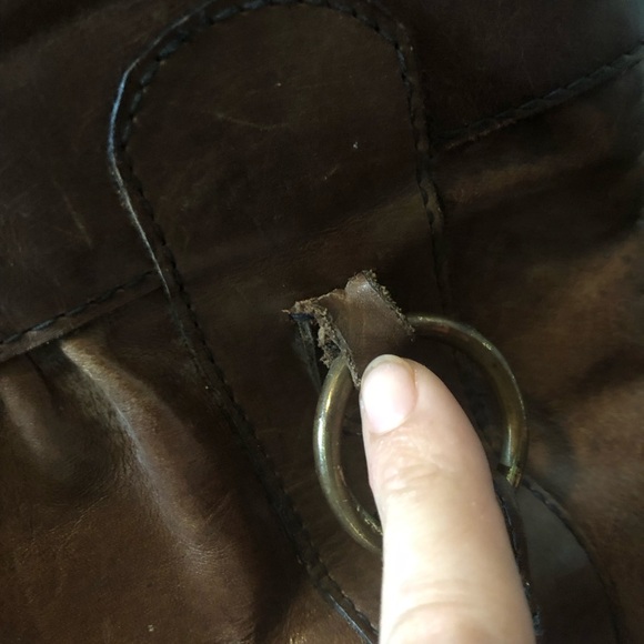 Vintage real leather Old Lady Bag - Picture 10 of 11